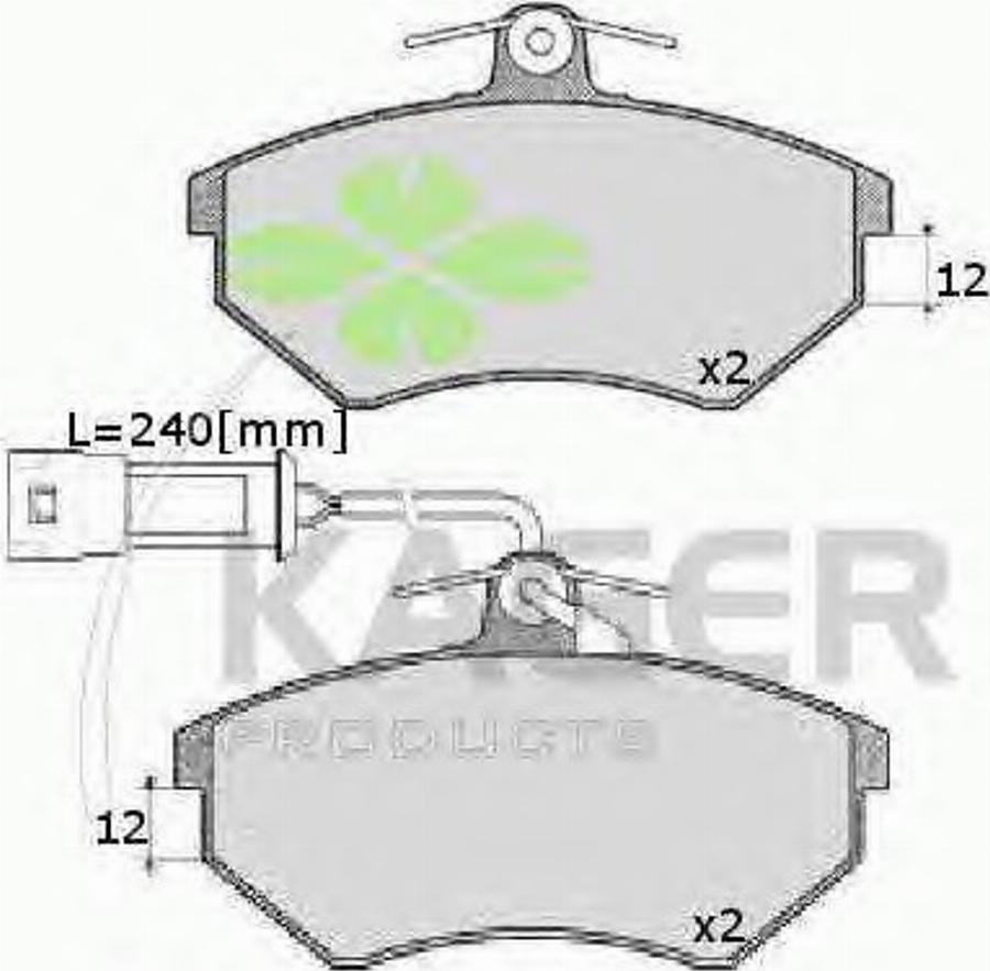 Kager 35-0080 - Kit de plaquettes de frein, frein à disque cwaw.fr