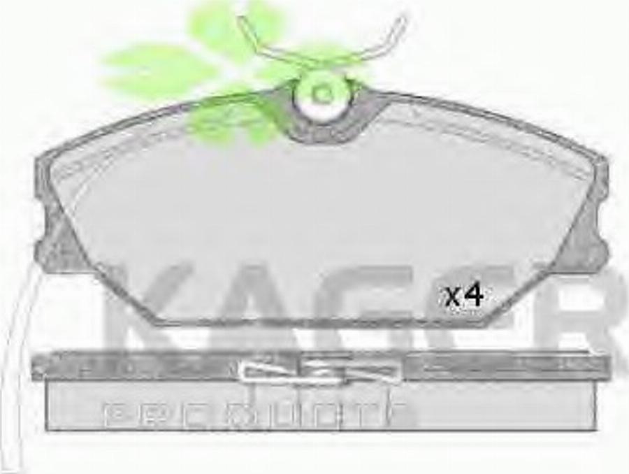 Kager 35-0199 - Kit de plaquettes de frein, frein à disque cwaw.fr