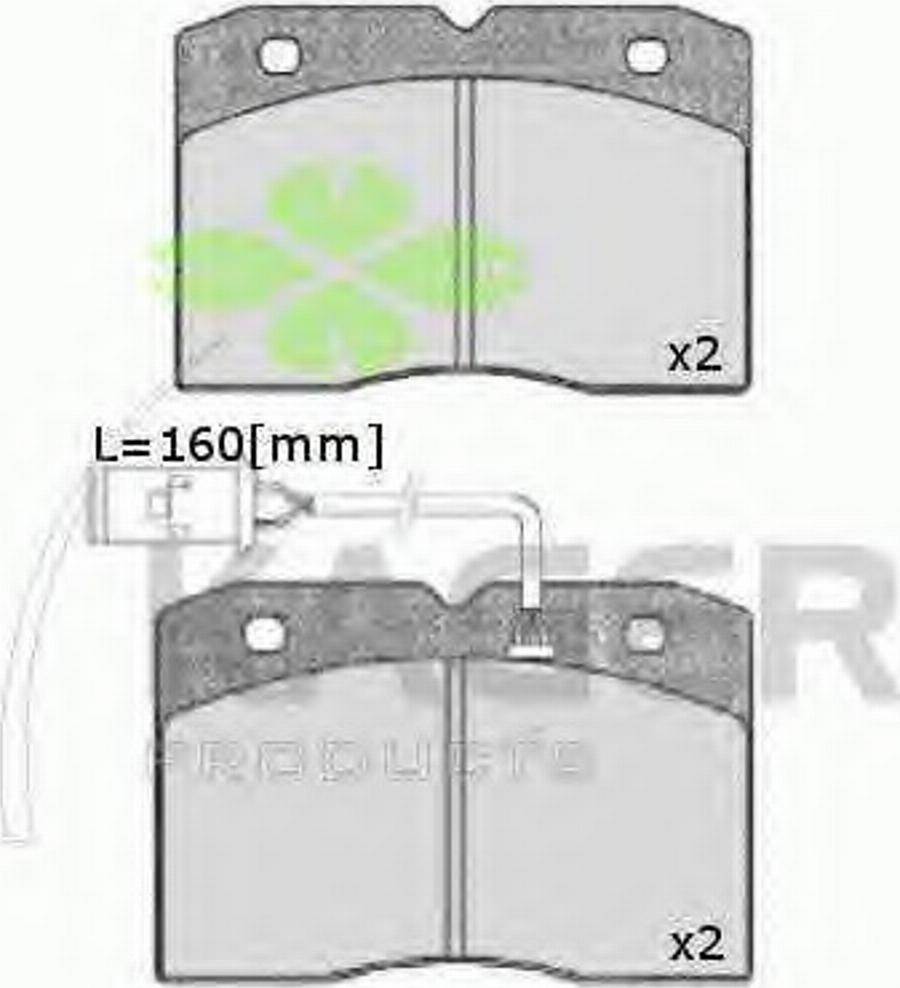 Kager 35-0159 - Kit de plaquettes de frein, frein à disque cwaw.fr