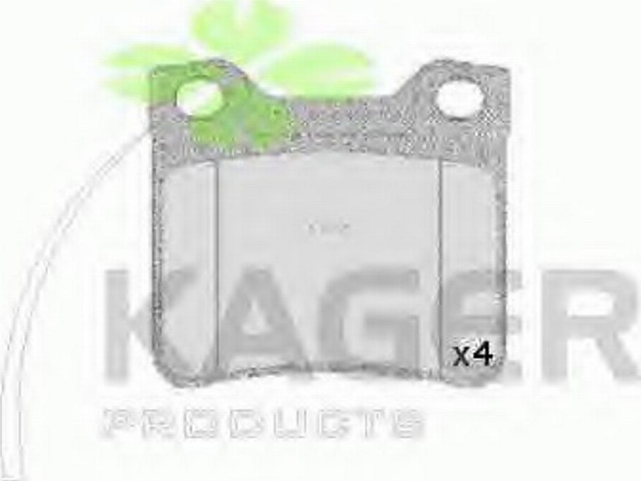 Kager 35-0111 - Kit de plaquettes de frein, frein à disque cwaw.fr