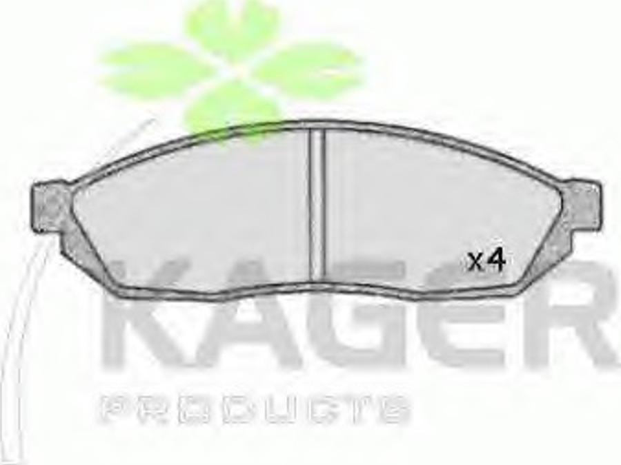 Kager 35-0394 - Kit de plaquettes de frein, frein à disque cwaw.fr