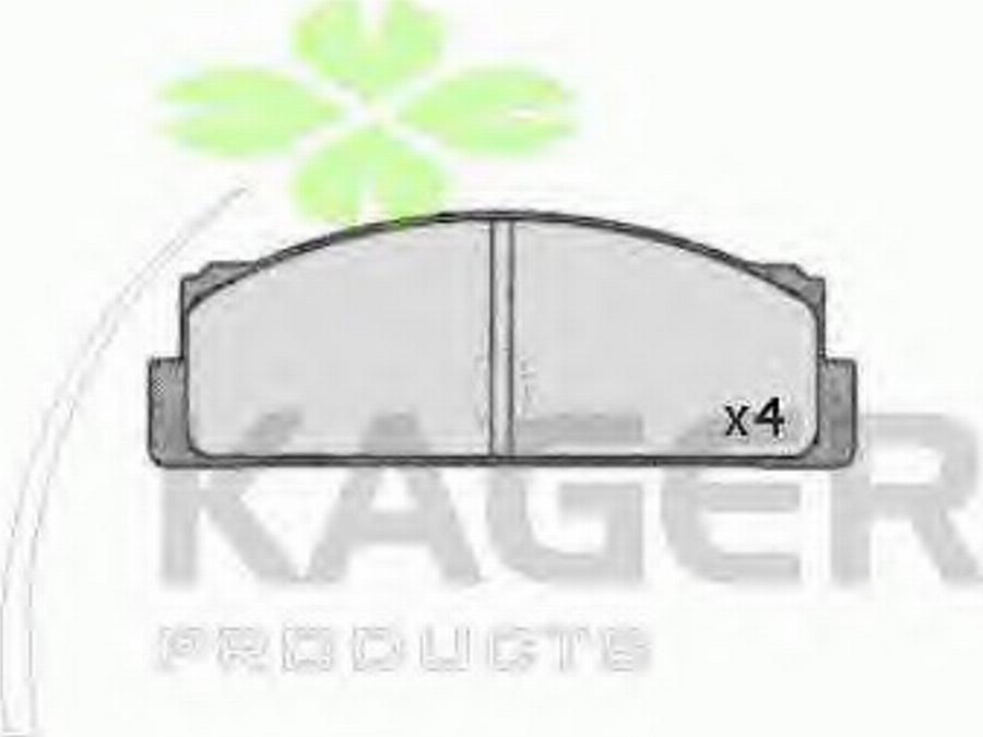 Kager 35-0356 - Kit de plaquettes de frein, frein à disque cwaw.fr