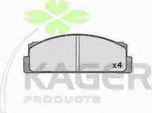 Kager 35-0364 - Kit de plaquettes de frein, frein à disque cwaw.fr