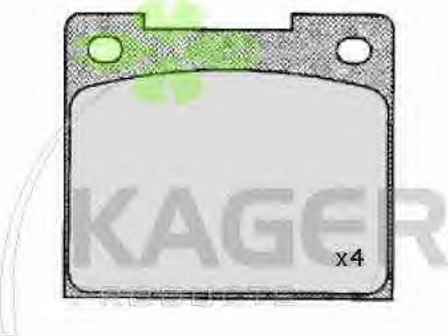 Kager 35-0360 - Kit de plaquettes de frein, frein à disque cwaw.fr