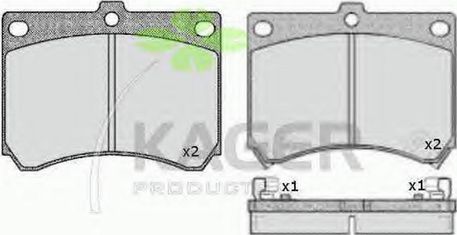 Kager 35-0297 - Kit de plaquettes de frein, frein à disque cwaw.fr