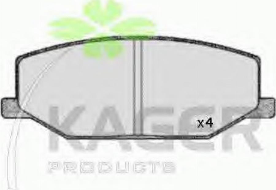 Kager 35-0241 - Kit de plaquettes de frein, frein à disque cwaw.fr