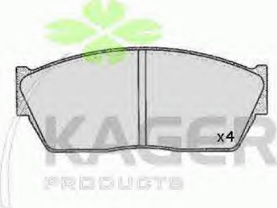 Kager 35-0205 - Kit de plaquettes de frein, frein à disque cwaw.fr