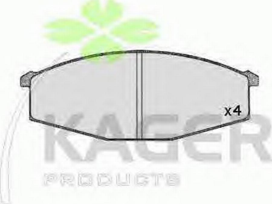 Kager 35-0283 - Kit de plaquettes de frein, frein à disque cwaw.fr