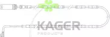 Kager 35-3057 - Contact d'avertissement, usure des plaquettes de frein cwaw.fr