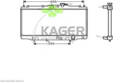 Kager 31-0488 - Radiateur, refroidissement du moteur cwaw.fr