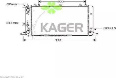 Kager 31-0009 - Radiateur, refroidissement du moteur cwaw.fr