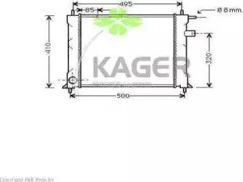 Kager 31-0084 - Kit de roulements de roue cwaw.fr