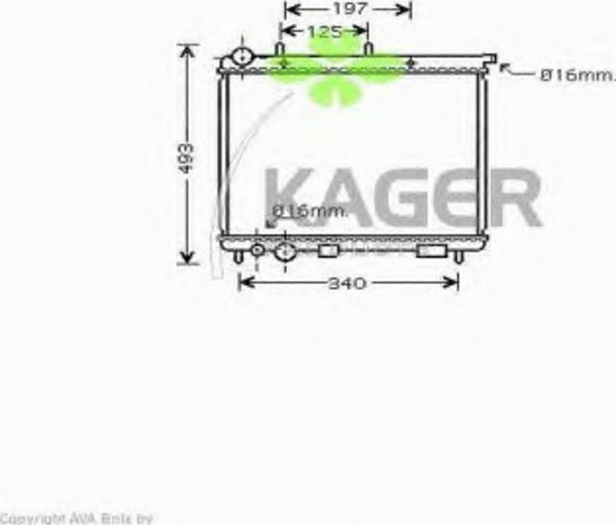 Kager 31-1848 - Radiateur, refroidissement du moteur cwaw.fr