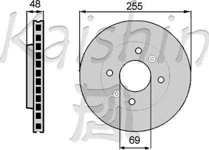 Kaishin CBR019 - Disque de frein cwaw.fr