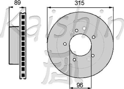 Kaishin CBR025 - Disque de frein cwaw.fr