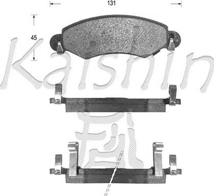 Kaishin D9051 - Kit de plaquettes de frein, frein à disque cwaw.fr