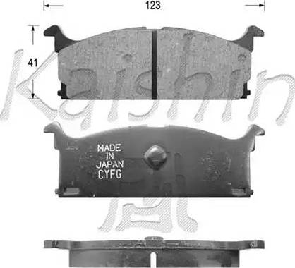 Kaishin D9001 - Kit de plaquettes de frein, frein à disque cwaw.fr