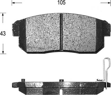 Kaishin D9037 - Kit de plaquettes de frein, frein à disque cwaw.fr