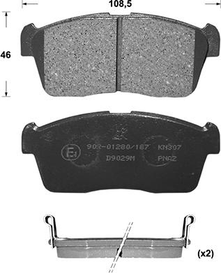 BOSCH 0 986 505 696 - Kit de plaquettes de frein, frein à disque cwaw.fr