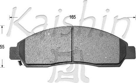 Kaishin D4055 - Kit de plaquettes de frein, frein à disque cwaw.fr