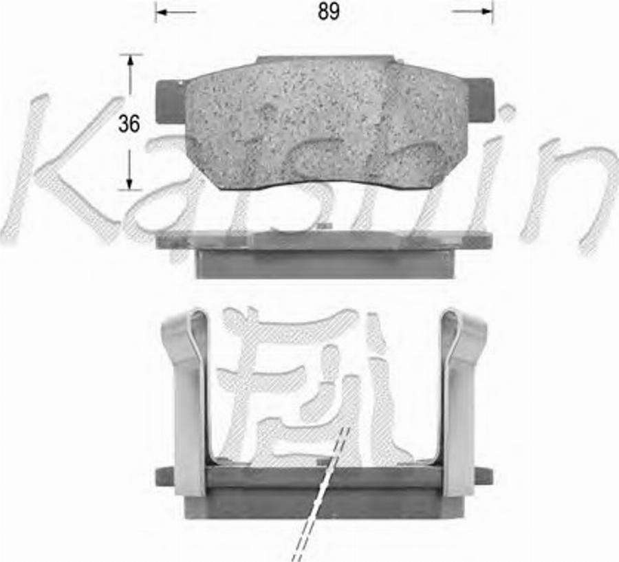 Kaishin D5042 - Kit de plaquettes de frein, frein à disque cwaw.fr