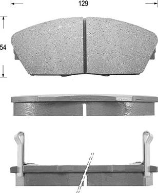 Kaishin D5050M - Kit de plaquettes de frein, frein à disque cwaw.fr