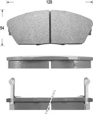 Kaishin D5050 - Kit de plaquettes de frein, frein à disque cwaw.fr