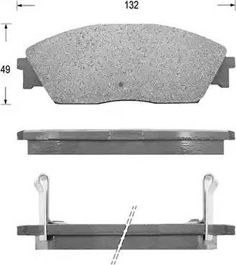 Kaishin D5039 - Kit de plaquettes de frein, frein à disque cwaw.fr