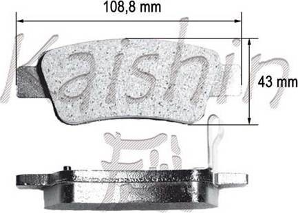 Kaishin D5159 - Kit de plaquettes de frein, frein à disque cwaw.fr