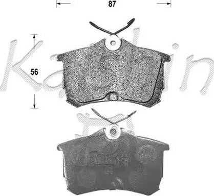 Kaishin D5109 - Kit de plaquettes de frein, frein à disque cwaw.fr