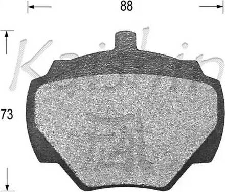 Kaishin D5300 - Kit de plaquettes de frein, frein à disque cwaw.fr