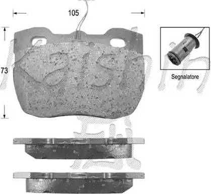 Kaishin D5285 - Kit de plaquettes de frein, frein à disque cwaw.fr