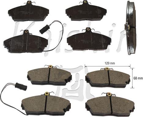 Kaishin D5271 - Kit de plaquettes de frein, frein à disque cwaw.fr