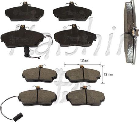 Kaishin D5273 - Kit de plaquettes de frein, frein à disque cwaw.fr