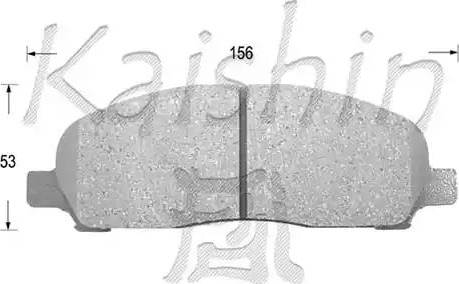 Kaishin D6097 - Kit de plaquettes de frein, frein à disque cwaw.fr