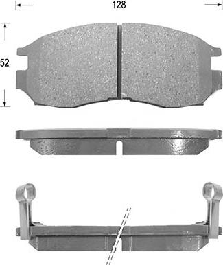 Kaishin D6043 - Kit de plaquettes de frein, frein à disque cwaw.fr