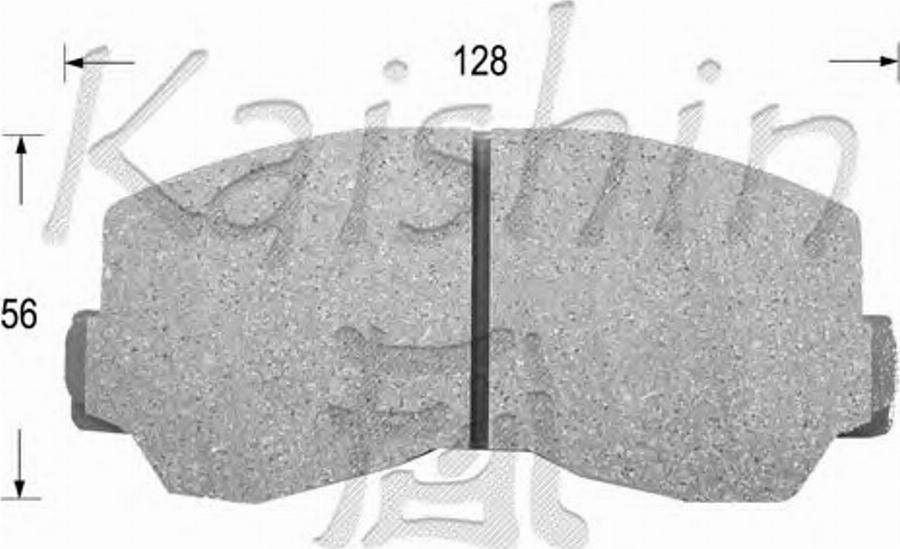 Kaishin D6014 - Kit de plaquettes de frein, frein à disque cwaw.fr