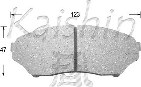 Kaishin D6089 - Kit de plaquettes de frein, frein à disque cwaw.fr