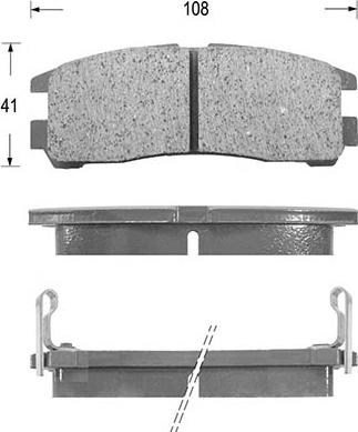 Kaishin D6024 - Kit de plaquettes de frein, frein à disque cwaw.fr