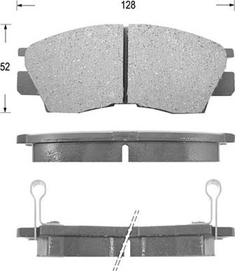 Kaishin D6021 - Kit de plaquettes de frein, frein à disque cwaw.fr