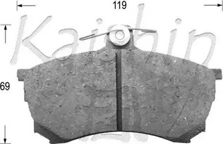 Kaishin D6102 - Kit de plaquettes de frein, frein à disque cwaw.fr