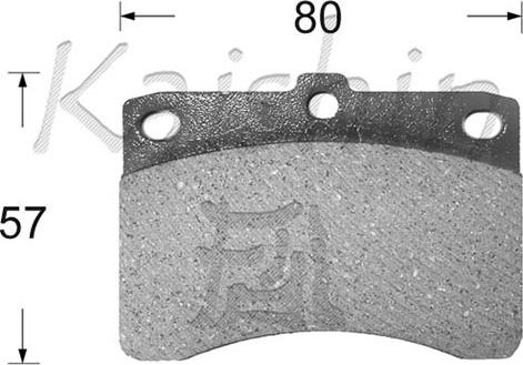 Kaishin D0004 - Kit de plaquettes de frein, frein à disque cwaw.fr