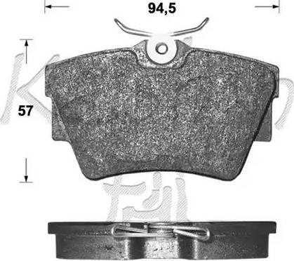 Kaishin D10092 - Kit de plaquettes de frein, frein à disque cwaw.fr