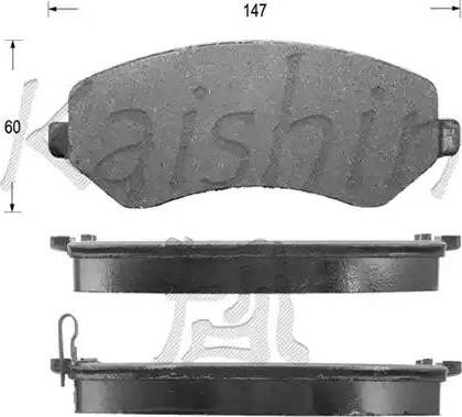 Kaishin D10044 - Kit de plaquettes de frein, frein à disque cwaw.fr