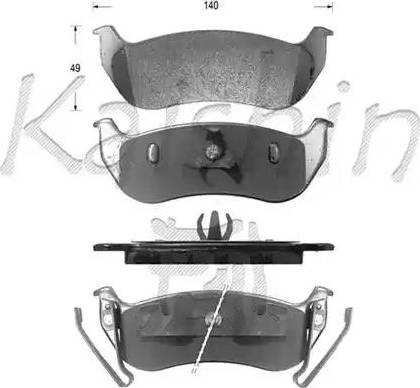 Kaishin D10067 - Kit de plaquettes de frein, frein à disque cwaw.fr