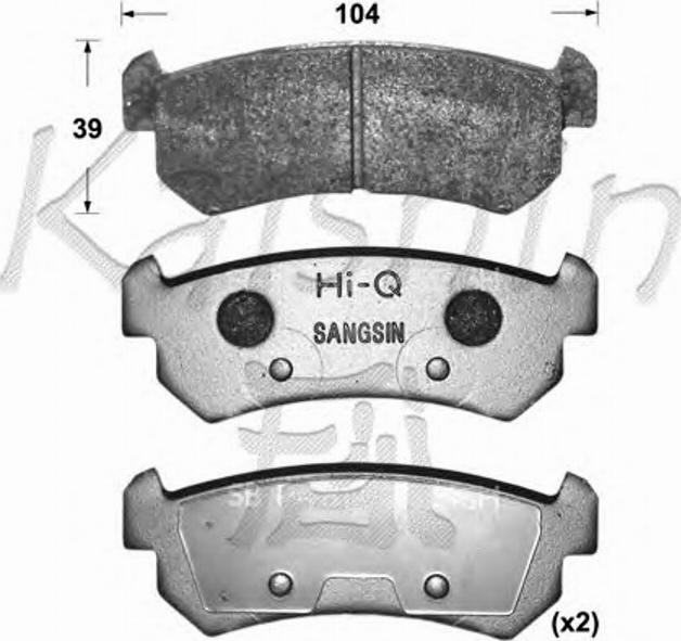 Kaishin D10088 - Kit de plaquettes de frein, frein à disque cwaw.fr