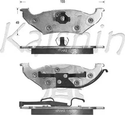 Kaishin D10030 - Kit de plaquettes de frein, frein à disque cwaw.fr