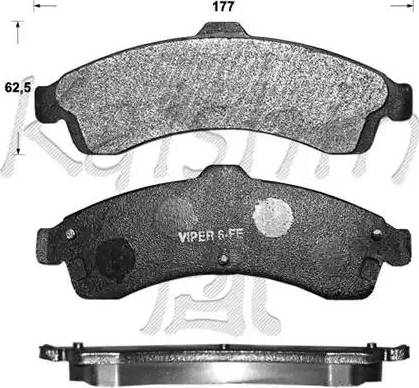 Kaishin D10074 - Kit de plaquettes de frein, frein à disque cwaw.fr