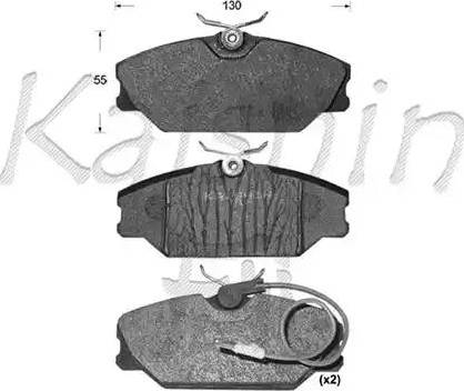 Kaishin D10078 - Kit de plaquettes de frein, frein à disque cwaw.fr