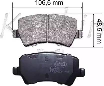 Kaishin D10191 - Kit de plaquettes de frein, frein à disque cwaw.fr